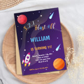 Invitation Cute Galaxy Thème pour les filles
