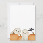Invitation Cute Ghost Pumpkin Halloween Party (Dos)