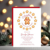 Invitation Cute Gingerbread Man Christmas Cookie Exchange