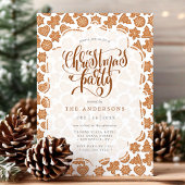 Invitation Cute Gingerbread Man Cookies Noël Party