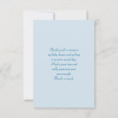 Invitation Cute Giraffe avec Merci Floral Wreath Party (Dos)