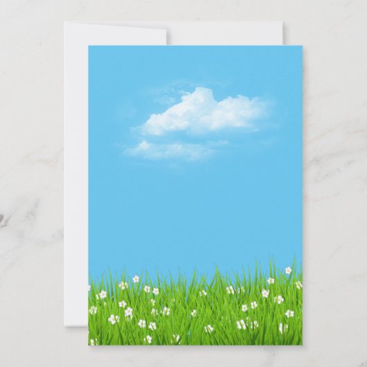 Invitation Cute Giraffe Baby Boy Douche (Dos)