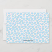 Invitation Cute Giraffe, mère et bébé Baby shower de garçon (Dos)