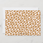 Invitation Cute Giraffe, mère et bébé Baby shower neutre (Dos)