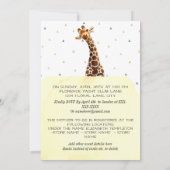 Invitation Cute Giraffe Safari Animal Plutôt Moderne (Dos)