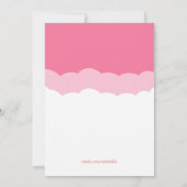 Invitation Cute Girl Caoutchouc Baby shower Ducky (Dos)