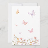 Invitation Cute Girl Pink 2e anniversaire (Dos)