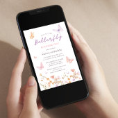 Invitation Cute Girl Pink 2e anniversaire