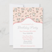 Invitation Cute Girls Lecture Livres Idées Cadeaux (Devant)