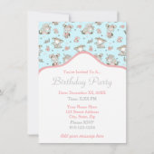 Invitation Cute Girls Lecture Livres Idées Cadeaux (Devant)