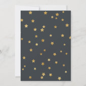 Invitation Cute Gold Twinkle Twinkle Little Star Baby shower (Dos)