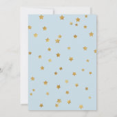 Invitation Cute Gold Twinkle Twinkle Little Star Baby shower (Dos)