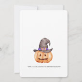 INVITATION CUTE GROG YED WITCH, PARTI HALLOWEEN (Dos)