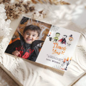 Invitation Cute Halloween Costume de fête photo merci