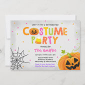 Invitation Cute Halloween Costume Party Spooktacular (Devant)