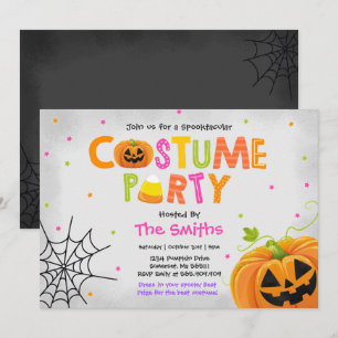 Invitation Cute Halloween Costume Party Spooktacular