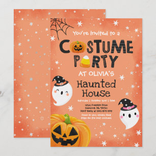 Invitation Cute Halloween Costume Party Spooktacular