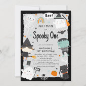 Invitation Cute Halloween Enfants 1er anniversaire (Devant)