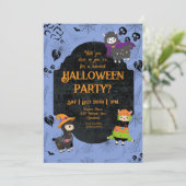 Invitation Cute Halloween Llama 2 (Debout devant)