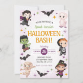Invitation Cute Halloween Party Invitation, (Devant)