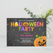 Invitation Cute Halloween Party Spooktacular Halloween (Debout devant)