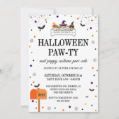 Invitation Cute Halloween Puppy Parade Dog Party (Devant)