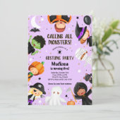 Invitation Cute Halloween Spooktacular Costume fête d'anniver (Debout devant)