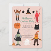 Invitation Cute Halloween Spooktacular Costume fête d'anniver (Devant)