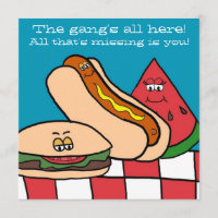 Cute Hamburger et Hot Dog