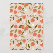 Invitation Cute Hand-drawn Orange Blossom Seamless Pattern (Devant)