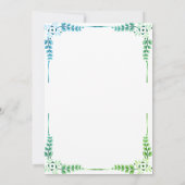 Invitation Cute Hippopotamus Flower Wreath 1er anniversaire (Dos)