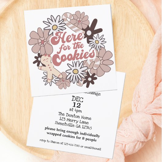 Invitation Cute Holiday Cookie Exchange