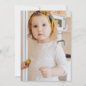 Invitation Cute Holy Cow Foliage Pastel Photo Anniversaire de (Dos)