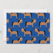 Invitation Cute Horse Enfants 1er Anniversaire Fête Invitatio (Dos)