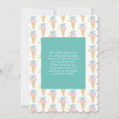 Invitation Cute Ice Cream Graduation Announcement Photo (Dos)