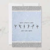 Invitation Cute Ice Rink Party Figure Skating Birthday (Dos)
