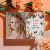 Invitation Cute Insects Bugtastic Girls Photo Anniversaire