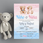 Invitation Cute Invitacion Révélation de genre garçon ou fill