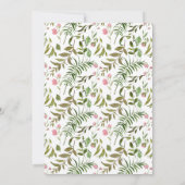 Invitation Cute Jungle Safari animal 1er anniversaire fête (Dos)