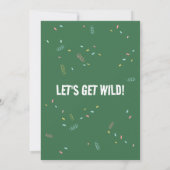 Invitation Cute Jungle Safari Animaux Anniversaire (Dos)