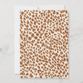 Invitation Cute Jungle Safari Animaux Garçon Baby shower (Dos)