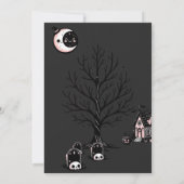 Invitation Cute Kawai Pink Halloween Party (Dos)