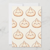 Invitation Cute Kawaii Petit Baby shower de dumping (Dos)