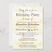 Invitation Cute kawaii Singe et banane (Devant)