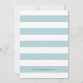 Invitation Cute Kawaii Succulent garçon Baby shower bleu Invi (Dos)