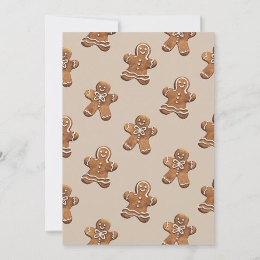 Invitation Cute Kids Cookie Exchange Fête Noël (Dos)