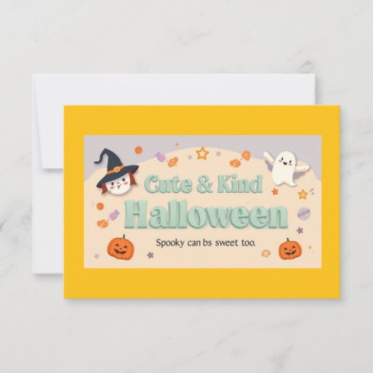 Invitation "Cute & Kind Halloween" Collection (Devant)
