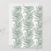 Invitation Cute Kitten Aquarelle Verdure fête d'anniversaire (Dos)