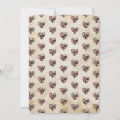 Invitation Cute Kitten Chat Rockabilly Tattoo 1er anniversair (Dos)