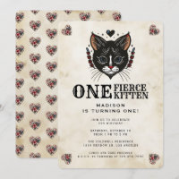 Cute Kitten Chat Rockabilly Tattoo 1er anniversair